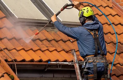 Démoussage et hydrofuge de toiture à Roquiague